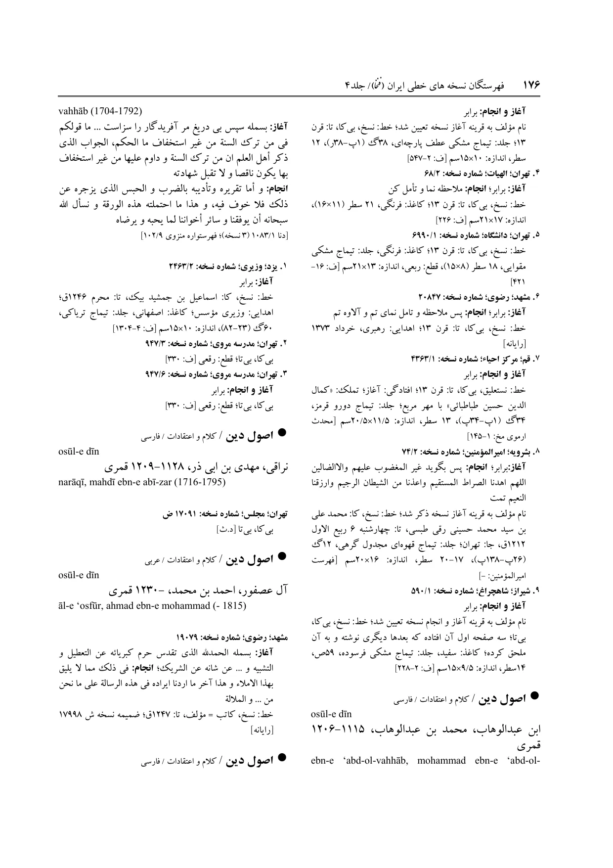 برگه‌ی ج ۴، ص ۱۷۶، ردیف ۲ در فنخا