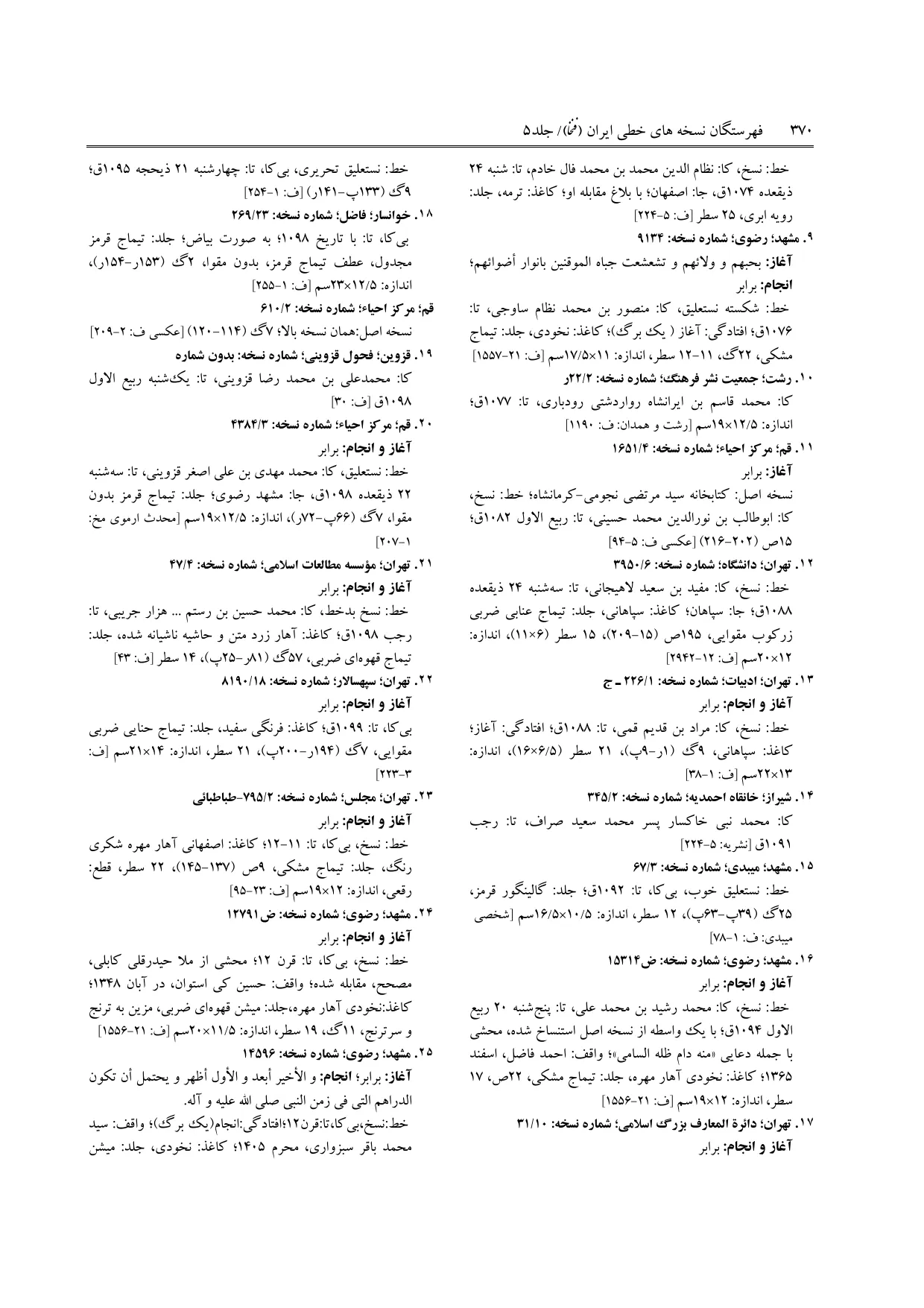 برگه‌ی فنخا، ج ۵، ص ۳۷۰، ردیف ۱۷