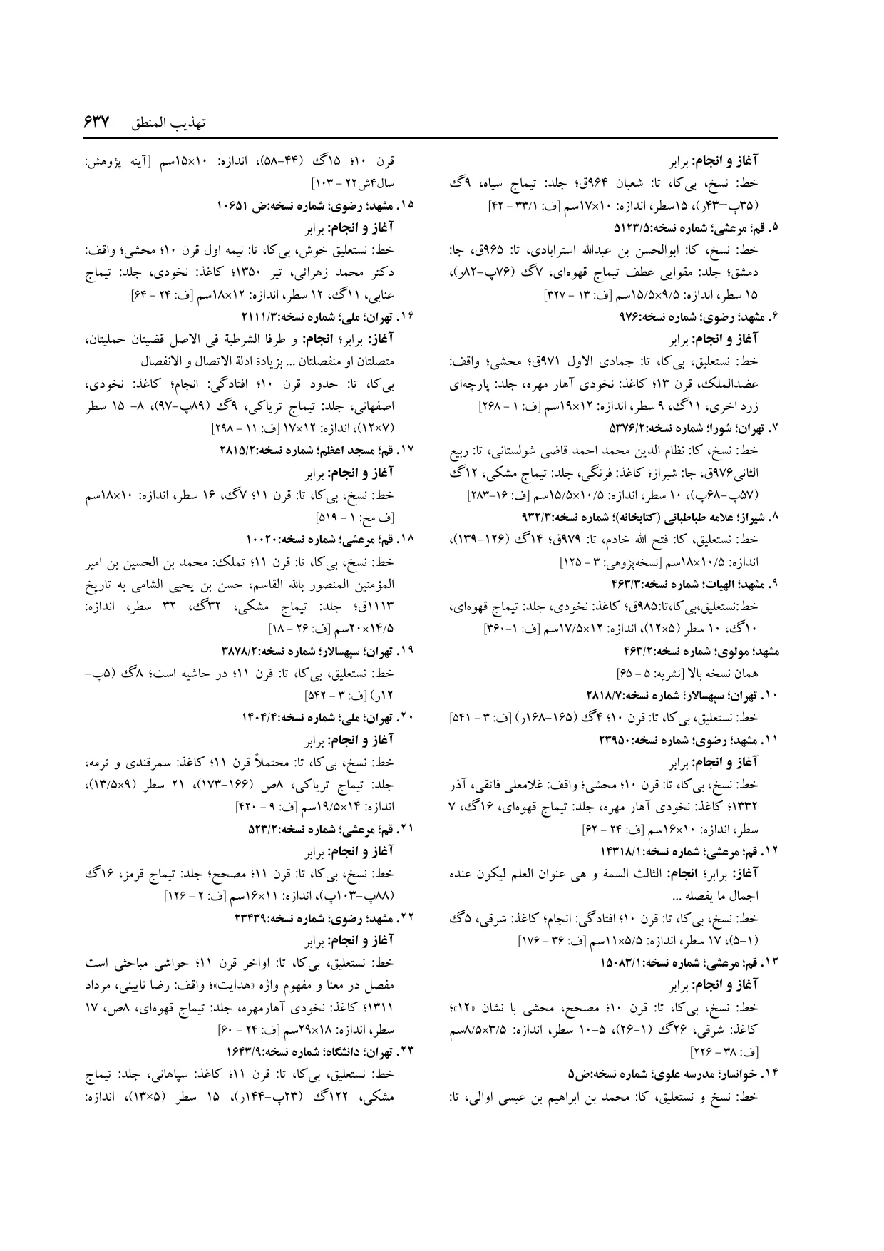 برگه‌ی ج ۹، ص ۶۳۷، ردیف ۷ در فنخا