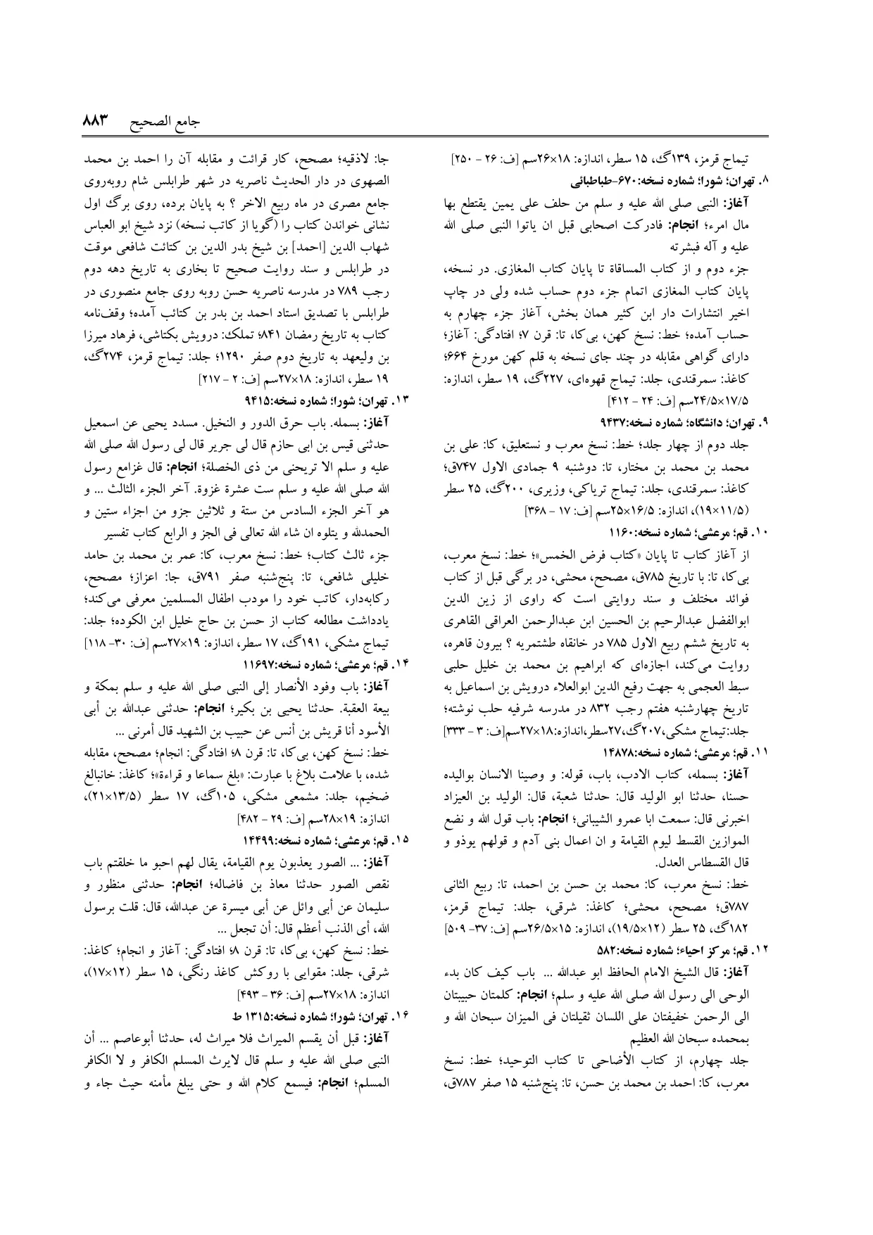 برگه‌ی فنخا، ج ۹، ص ۸۸۳، ردیف ۱۳