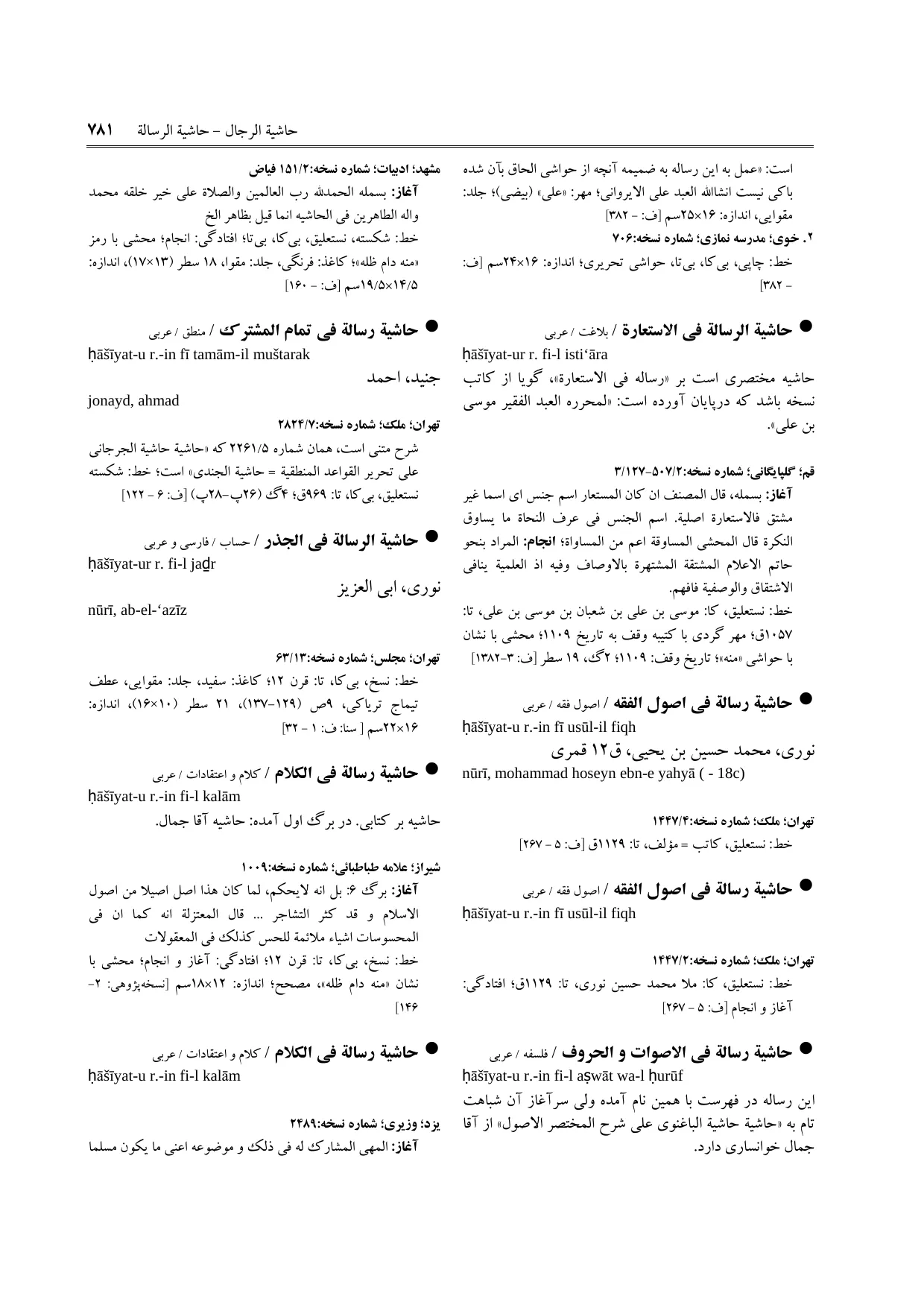 برگه‌ی ج ۱۱، ص ۷۸۱، ردیف ۲ در فنخا