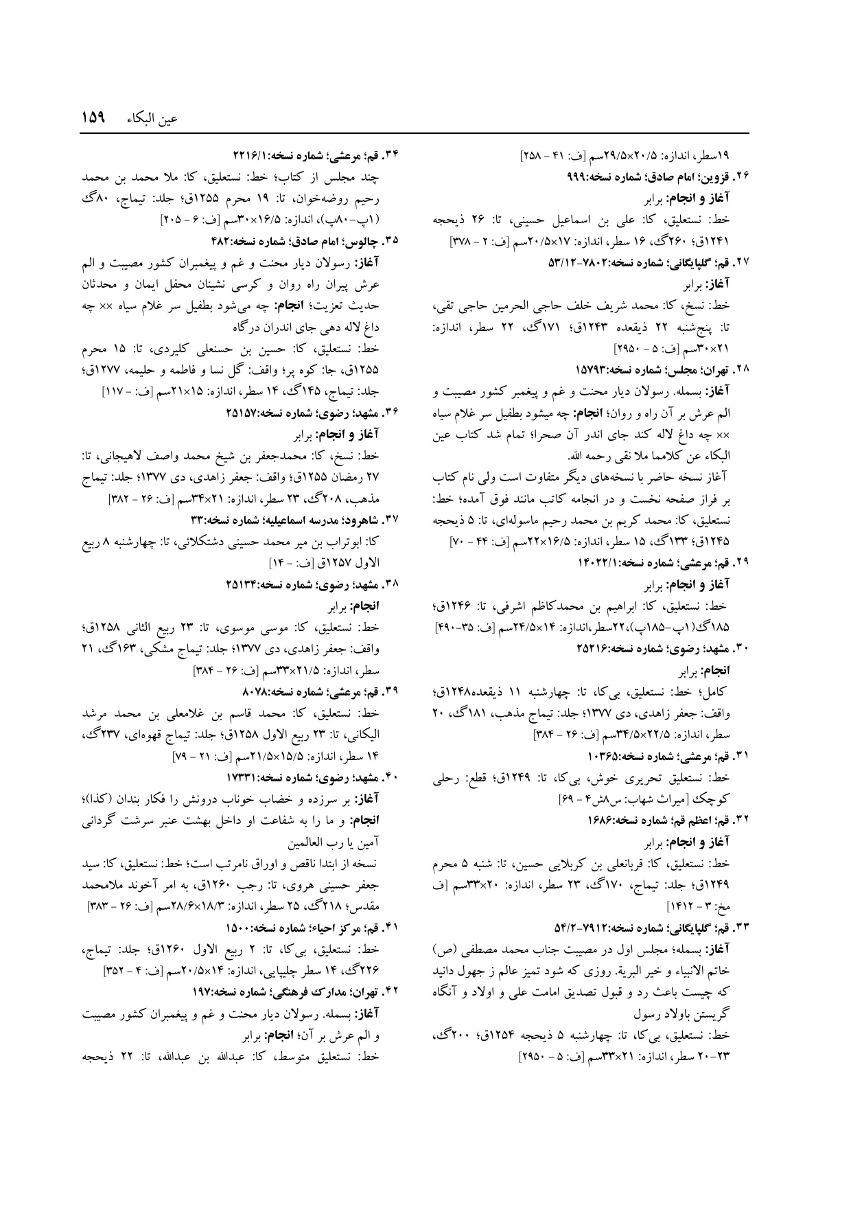 برگه‌ی ج ۲۳، ص ۱۵۹، ردیف ۳۲ در فنخا